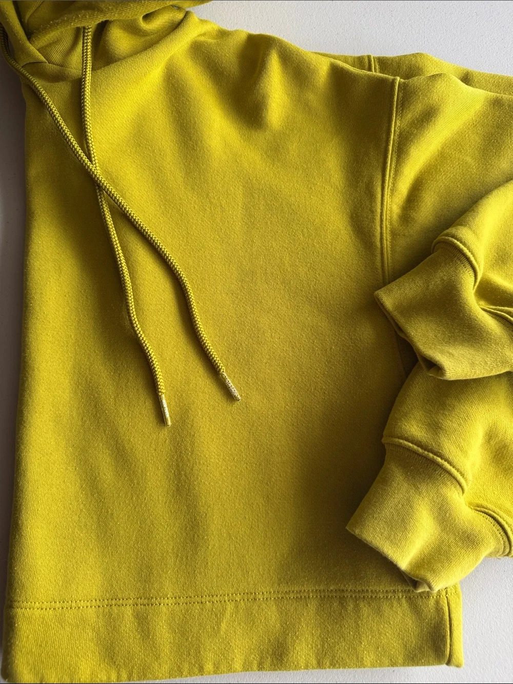 Alo Yoga Vintage Bae Hoodie in Chartreuse, size Small